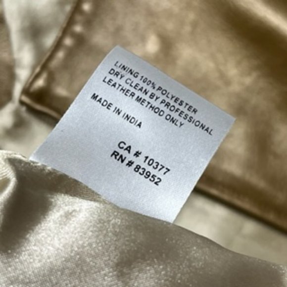 MARGARET GODFREY Gold Soft Leather Fully Lined Camisole NWT - Picture 16 of 16